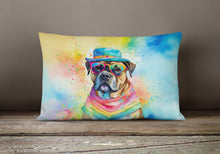 Load image into Gallery viewer, Cane Corso Hippie Dawg Fabric Decorative Pillow