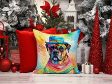 Load image into Gallery viewer, Cane Corso Hippie Dawg Throw Pillow - 14x14 Decorative Pillow – Art for Your Home &amp; Patio