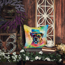 Load image into Gallery viewer, Cane Corso Hippie Dawg Throw Pillow - 14x14 Decorative Pillow – Art for Your Home &amp; Patio