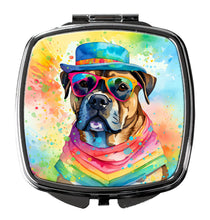 Load image into Gallery viewer, Cane Corso Hippie Dawg Compact Mirror – Stylish Purse Mirror with Artistic Covers