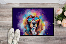 Load image into Gallery viewer, Cavalier Spaniel Hippie Dawg Doormat - 18X27 Indoor / Outdoor Rug | Made in USA