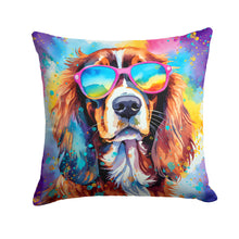 Load image into Gallery viewer, Cavalier Spaniel Hippie Dawg Fabric Decorative Pillow