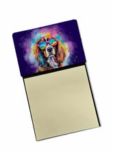 Load image into Gallery viewer, Cavalier Spaniel Hippie Dawg Sticky Note Holder- Refiilable Desk Accessory Note Pad
