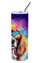 Load image into Gallery viewer, Cavalier Spaniel Hippie Dawg Stainless Steel Skinny Tumbler