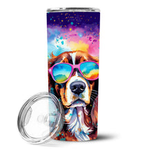 Load image into Gallery viewer, Cavalier Spaniel Hippie Dawg Stainless Steel Skinny Tumbler