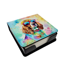 Load image into Gallery viewer, Cavalier Spaniel Hippie Dawg PU Leather Note Paper Holder