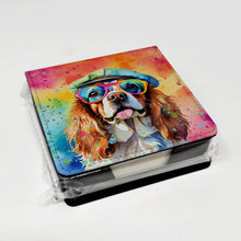 Load image into Gallery viewer, Cavalier Spaniel Hippie Dawg PU Leather Note Paper Holder