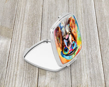 Load image into Gallery viewer, Cavalier Spaniel Hippie Dawg Compact Mirror – Stylish Purse Mirror with Artistic Covers