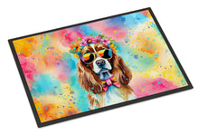 Load image into Gallery viewer, Cavalier Spaniel Hippie Dawg Doormat - 18X27 Indoor / Outdoor Rug | Made in USA