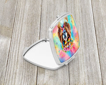 Load image into Gallery viewer, Cavalier Spaniel Hippie Dawg Compact Mirror – Stylish Purse Mirror with Artistic Covers