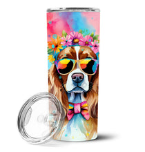 Load image into Gallery viewer, Cavalier Spaniel Hippie Dawg Stainless Steel Skinny Tumbler
