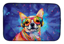 Load image into Gallery viewer, Chihuahua Hippie Dawg Dish Drying Mat
