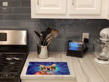 Load image into Gallery viewer, Chihuahua Hippie Dawg Glass Cutting Boards – Durable, Decorative Kitchen Art Large