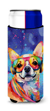 Load image into Gallery viewer, Chihuahua Hippie Dawg Slim Can Huggers – Fun, Functional Drink Coolers for Every Occasion