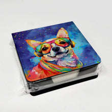 Load image into Gallery viewer, Chihuahua Hippie Dawg PU Leather Note Paper Holder