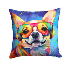 Load image into Gallery viewer, Chihuahua Hippie Dawg Throw Pillow - 14x14 Decorative Pillow – Art for Your Home &amp; Patio