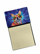 Load image into Gallery viewer, Chihuahua Hippie Dawg Sticky Note Holder- Refiilable Desk Accessory Note Pad