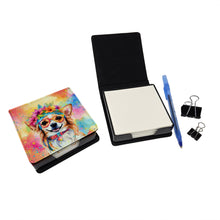 Load image into Gallery viewer, Chihuahua Hippie Dawg PU Leather Note Paper Holder