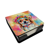 Load image into Gallery viewer, Chihuahua Hippie Dawg PU Leather Note Paper Holder