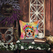 Load image into Gallery viewer, Chihuahua Hippie Dawg Fabric Decorative Pillow