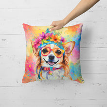 Load image into Gallery viewer, Chihuahua Hippie Dawg Fabric Decorative Pillow