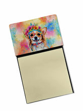 Load image into Gallery viewer, Chihuahua Hippie Dawg Sticky Note Holder- Refiilable Desk Accessory Note Pad