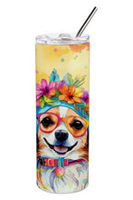 Load image into Gallery viewer, Chihuahua Hippie Dawg Stainless Steel Skinny Tumbler