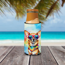 Load image into Gallery viewer, Chihuahua Hippie Dawg Slim Can Huggers – Fun, Functional Drink Coolers for Every Occasion