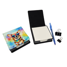 Load image into Gallery viewer, Chihuahua Hippie Dawg PU Leather Note Paper Holder