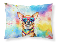 Load image into Gallery viewer, Chihuahua Hippie Dawg Standard Pillowcase – Artistic Decorative Front, White Back