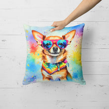 Load image into Gallery viewer, Chihuahua Hippie Dawg Fabric Decorative Pillow