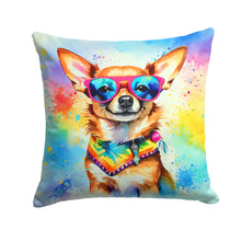 Load image into Gallery viewer, Chihuahua Hippie Dawg Fabric Decorative Pillow