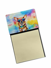 Load image into Gallery viewer, Chihuahua Hippie Dawg Sticky Note Holder- Refiilable Desk Accessory Note Pad