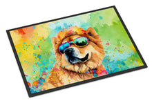 Load image into Gallery viewer, Chow Chow Hippie Dawg Doormat - 24x36 Decorative Floor Mat – Indoor/Outdoor Rug with Artistic Flair
