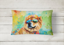 Load image into Gallery viewer, Chow Chow Hippie Dawg Fabric Decorative Pillow