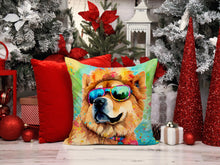 Load image into Gallery viewer, Chow Chow Hippie Dawg Fabric Decorative Pillow