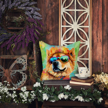 Load image into Gallery viewer, Chow Chow Hippie Dawg Fabric Decorative Pillow
