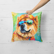 Load image into Gallery viewer, Chow Chow Hippie Dawg Fabric Decorative Pillow