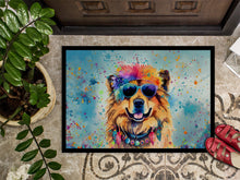 Load image into Gallery viewer, Chow Chow Hippie Dawg Doormat - 24x36 Decorative Floor Mat – Indoor/Outdoor Rug with Artistic Flair