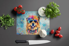 Load image into Gallery viewer, Chow Chow Hippie Dawg Glass Cutting Boards – Durable, Decorative Kitchen Art Large