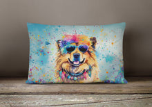 Load image into Gallery viewer, Chow Chow Hippie Dawg Fabric Decorative Pillow