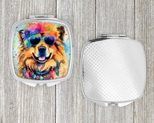 Load image into Gallery viewer, Chow Chow Hippie Dawg Compact Mirror – Stylish Purse Mirror with Artistic Covers