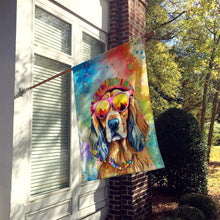Load image into Gallery viewer, Cocker Spaniel Hippie Dawg House Flag