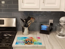 Load image into Gallery viewer, Cocker Spaniel Hippie Dawg Glass Cutting Boards – Durable, Decorative Kitchen Art Large