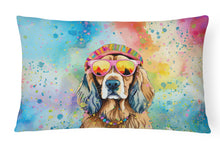 Load image into Gallery viewer, Cocker Spaniel Hippie Dawg Fabric Decorative Pillow