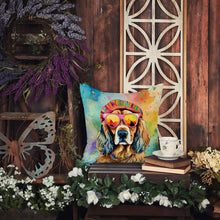 Load image into Gallery viewer, Cocker Spaniel Hippie Dawg Fabric Decorative Pillow