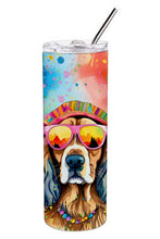 Load image into Gallery viewer, Cocker Spaniel Hippie Dawg Stainless Steel Skinny Tumbler