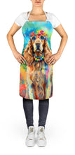 Load image into Gallery viewer, Cocker Spaniel Hippie Dawg Apron – Artist-Designed Kitchen, BBQ &amp; Craft Apron