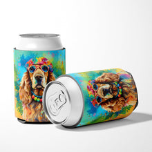 Load image into Gallery viewer, Cocker Spaniel Hippie Dawg Can or Bottle Hugger