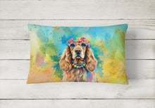 Load image into Gallery viewer, Cocker Spaniel Hippie Dawg Fabric Decorative Pillow